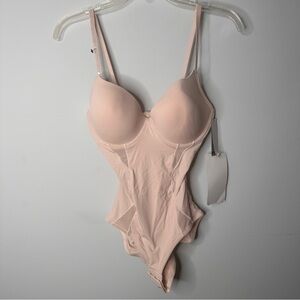Nude Bodysuit with built in bra 34D